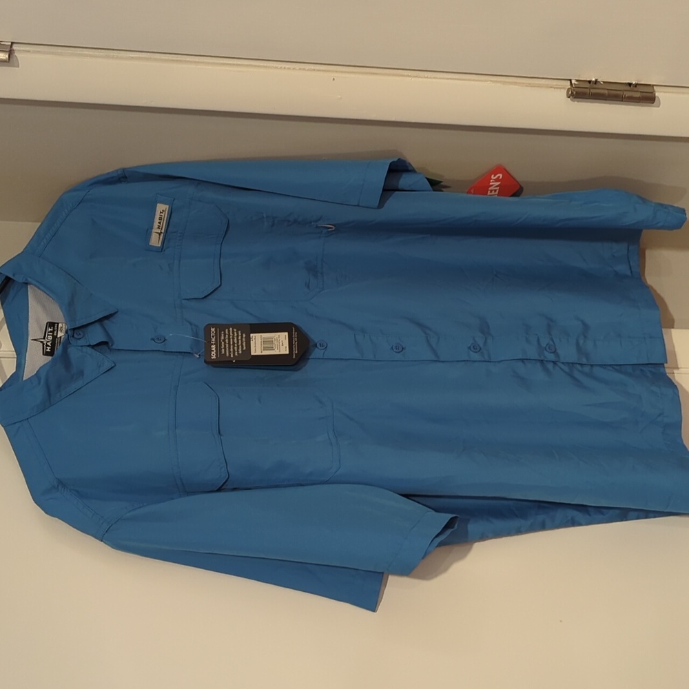 Men's solar factor button down shirt